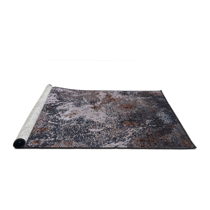 Sideview of Machine Washable Industrial Modern Rosy Brown Pink Rug, wshurb2527