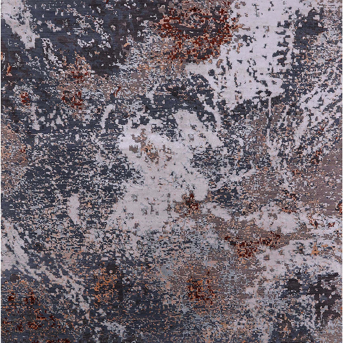 Mid-Century Modern Rosy Brown Pink Oriental Rug, urb2527