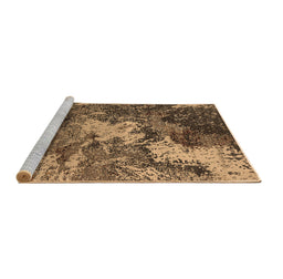 Sideview of Machine Washable Oriental Brown Industrial Rug, wshurb2527brn