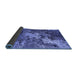 Sideview of Oriental Blue Industrial Rug, urb2527blu