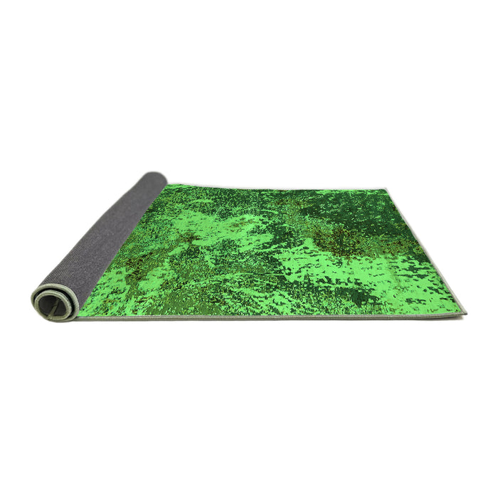 Sideview of Oriental Green Industrial Rug, urb2527grn