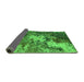 Sideview of Oriental Green Industrial Rug, urb2527grn