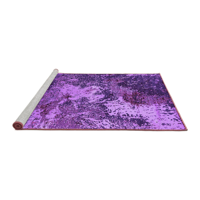 Sideview of Machine Washable Oriental Purple Industrial Area Rugs, wshurb2527pur