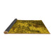 Sideview of Oriental Yellow Industrial Rug, urb2527yw