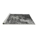 Sideview of Machine Washable Oriental Gray Industrial Rug, wshurb2527gry