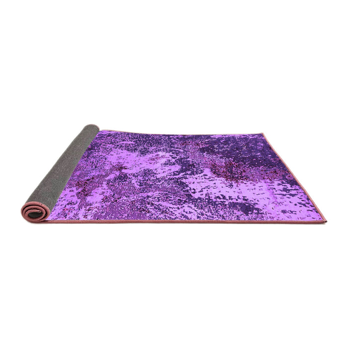 Sideview of Oriental Purple Industrial Rug, urb2527pur