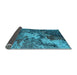 Sideview of Oriental Light Blue Industrial Rug, urb2527lblu