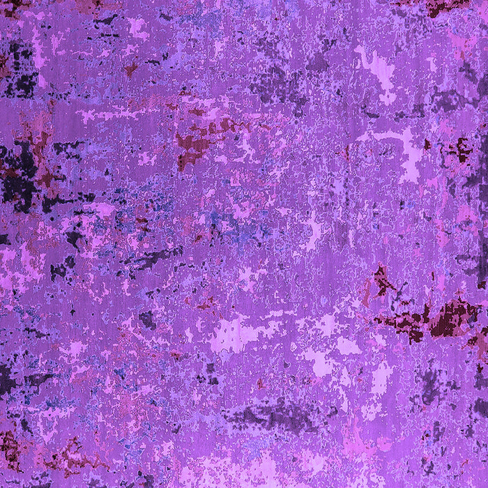 Square Machine Washable Oriental Purple Industrial Area Rugs, wshurb2528pur