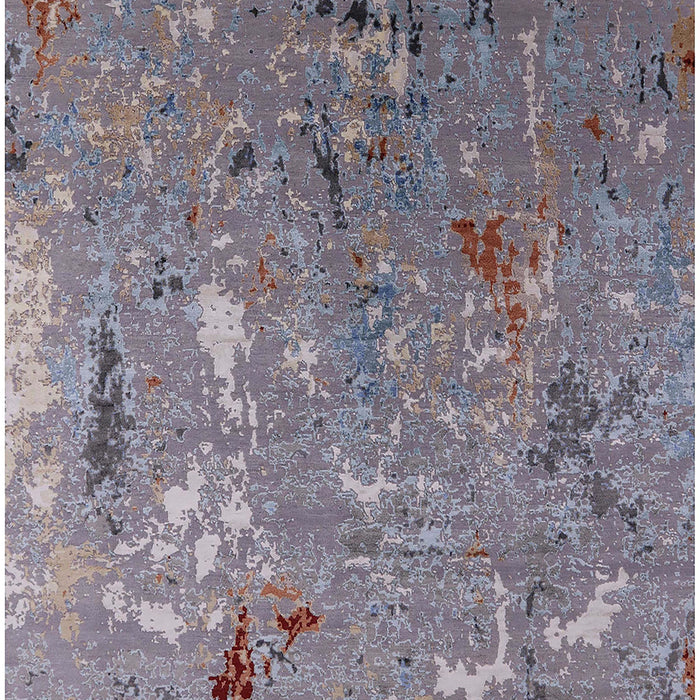 Machine Washable Industrial Modern Purple Rug, wshurb2528