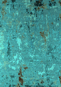 Oriental Turquoise Industrial Rug, urb2528turq