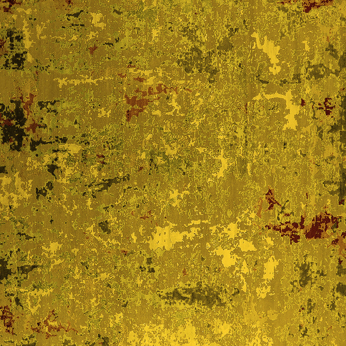 Square Oriental Yellow Industrial Rug, urb2528yw