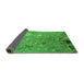 Sideview of Oriental Green Industrial Rug, urb2528grn