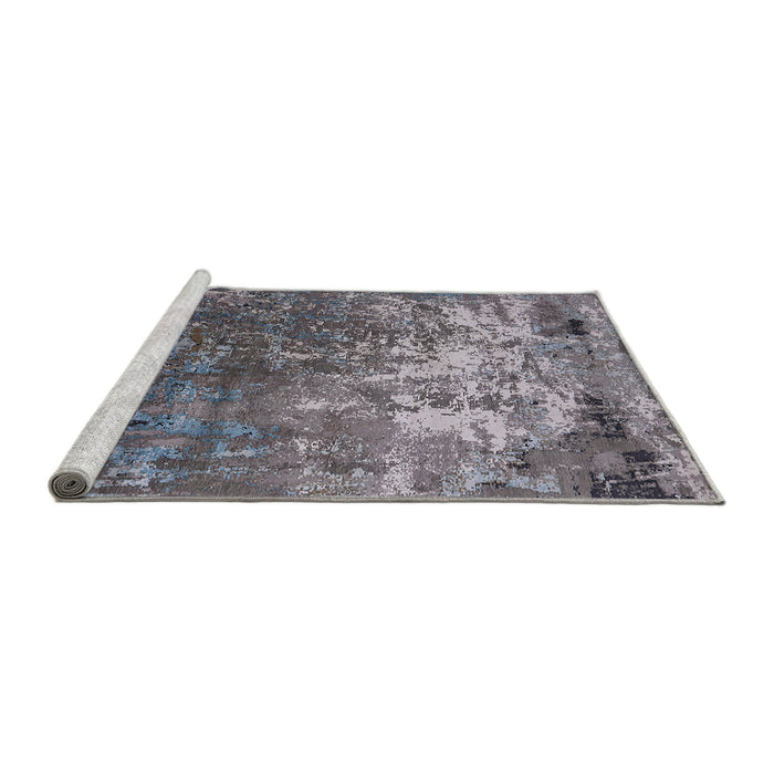 Sideview of Machine Washable Industrial Modern Dark Gray Rug, wshurb2529