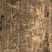 Square Oriental Brown Industrial Rug, urb2529brn