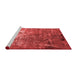 Industrial Red Washable Rugs