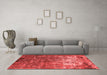 Industrial Red Washable Rugs