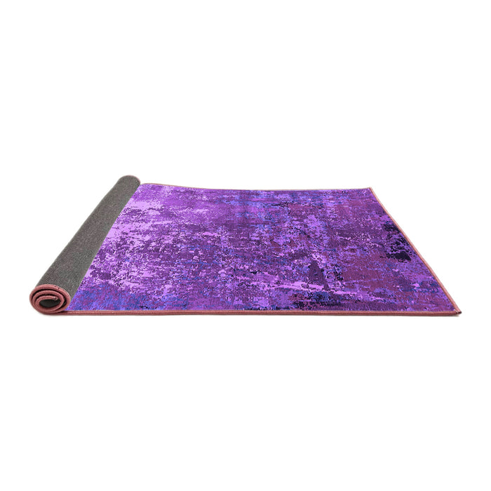 Sideview of Oriental Purple Industrial Rug, urb2529pur