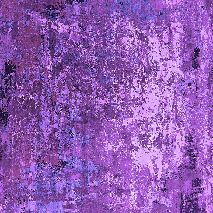 Square Machine Washable Oriental Purple Industrial Area Rugs, wshurb2529pur
