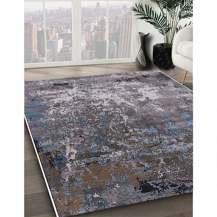 Machine Washable Industrial Modern Dark Gray Rug in a Family Room, wshurb2529