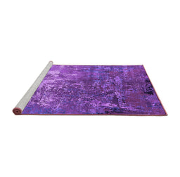 Sideview of Machine Washable Oriental Purple Industrial Area Rugs, wshurb2529pur