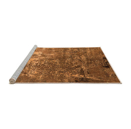 Sideview of Machine Washable Oriental Orange Industrial Area Rugs, wshurb2529org