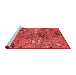 Industrial Red Washable Rugs
