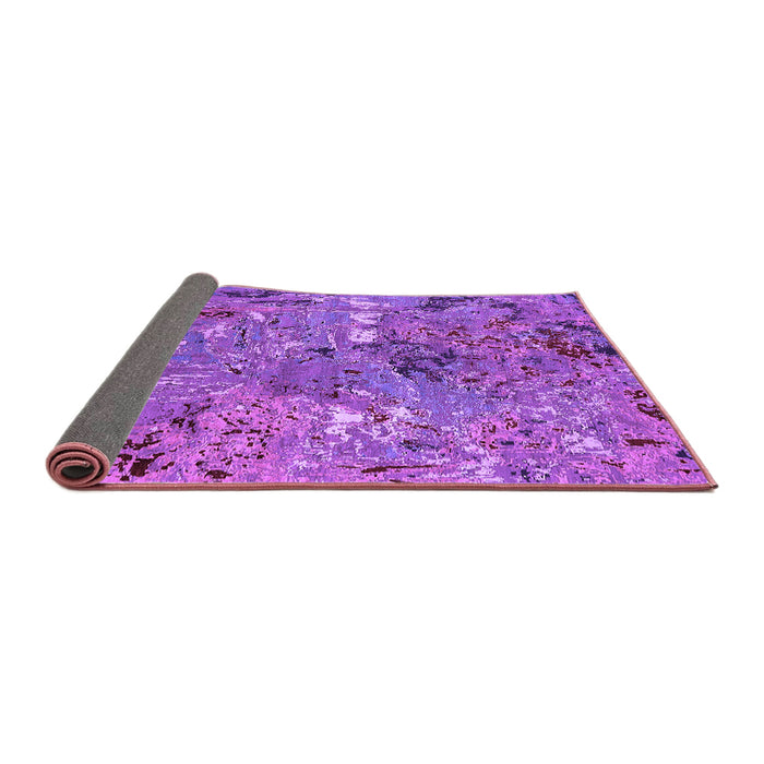 Sideview of Oriental Purple Industrial Rug, urb2530pur
