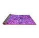 Sideview of Oriental Purple Industrial Rug, urb2530pur