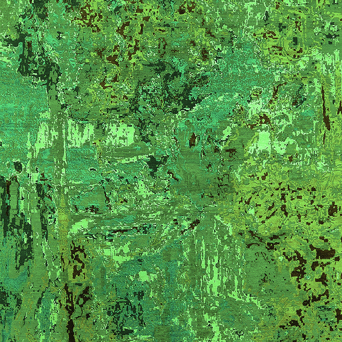 Machine Washable Oriental Green Industrial Area Rugs, wshurb2530grn