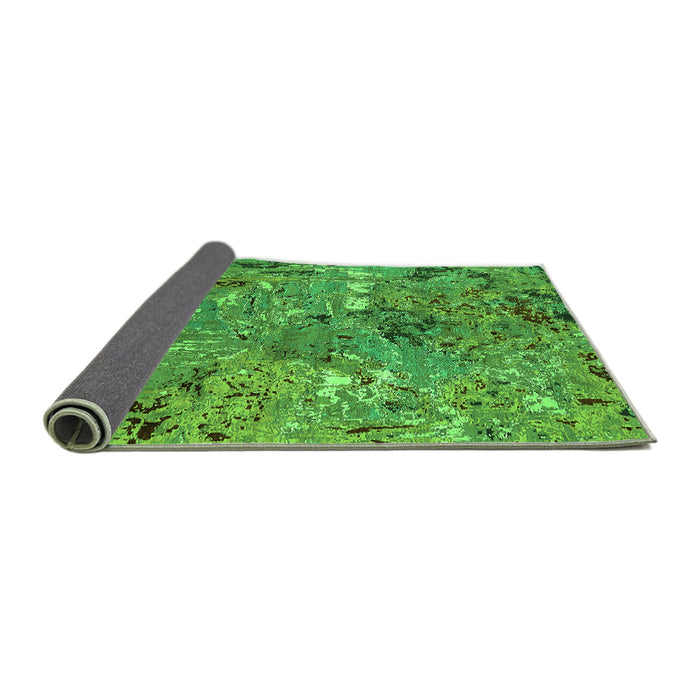 Sideview of Oriental Green Industrial Rug, urb2530grn