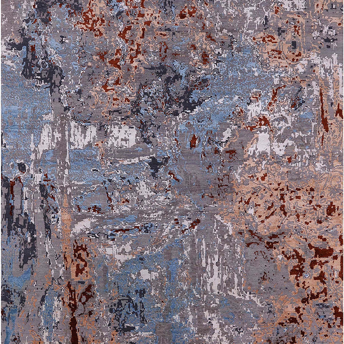 Machine Washable Industrial Modern Purple Rug, wshurb2530