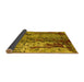 Sideview of Oriental Yellow Industrial Rug, urb2531yw