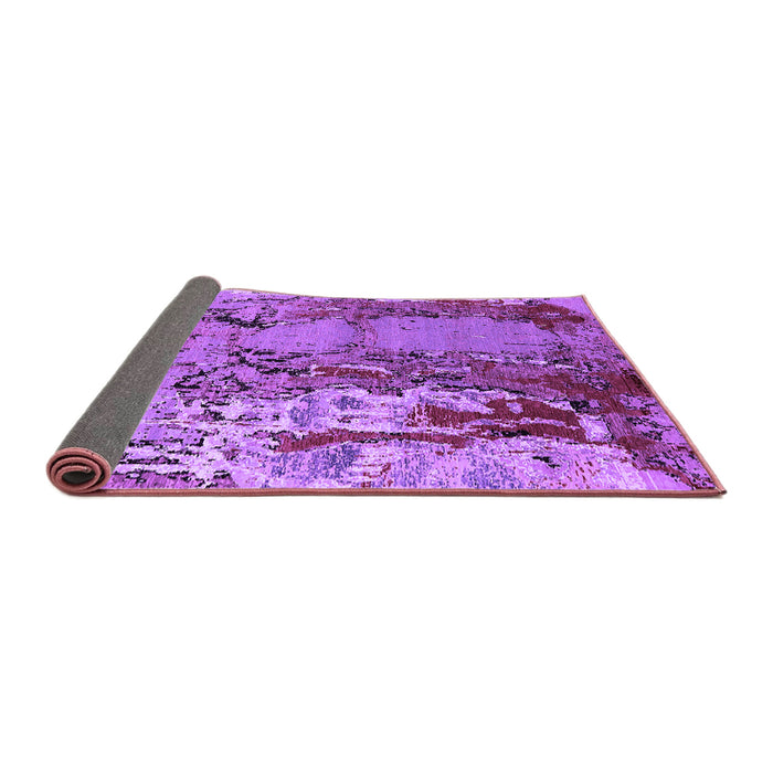 Sideview of Oriental Purple Industrial Rug, urb2531pur
