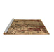 Sideview of Machine Washable Oriental Brown Industrial Rug, wshurb2531brn