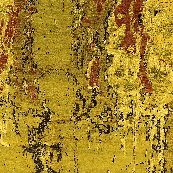 Oriental Yellow Industrial Rug, urb2531yw