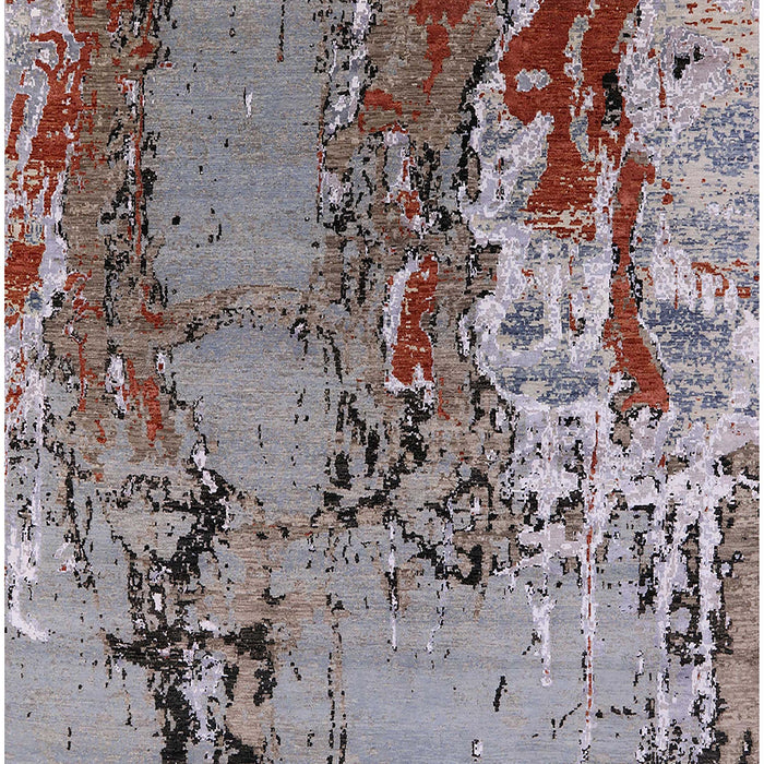 Machine Washable Industrial Modern Dark Gray Rug, wshurb2531