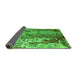 Sideview of Oriental Green Industrial Rug, urb2531grn