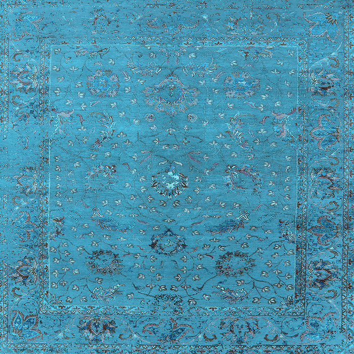 Square Oriental Light Blue Industrial Rug, urb2532lblu