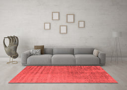 Industrial Red Washable Rugs