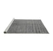 Sideview of Machine Washable Oriental Gray Industrial Rug, wshurb2533gry