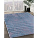 Machine Washable Industrial Modern Light Purple Blue Rug in a Family Room, wshurb2533