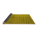 Sideview of Oriental Yellow Industrial Rug, urb2533yw