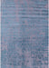 Mid-Century Modern Light Purple Blue Oriental Rug, urb2533