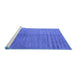 Sideview of Machine Washable Oriental Blue Industrial Rug, wshurb2533blu