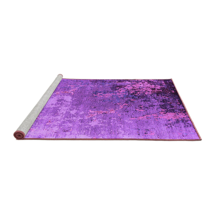 Sideview of Machine Washable Oriental Purple Industrial Area Rugs, wshurb2534pur