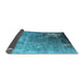 Sideview of Oriental Light Blue Industrial Rug, urb2534lblu