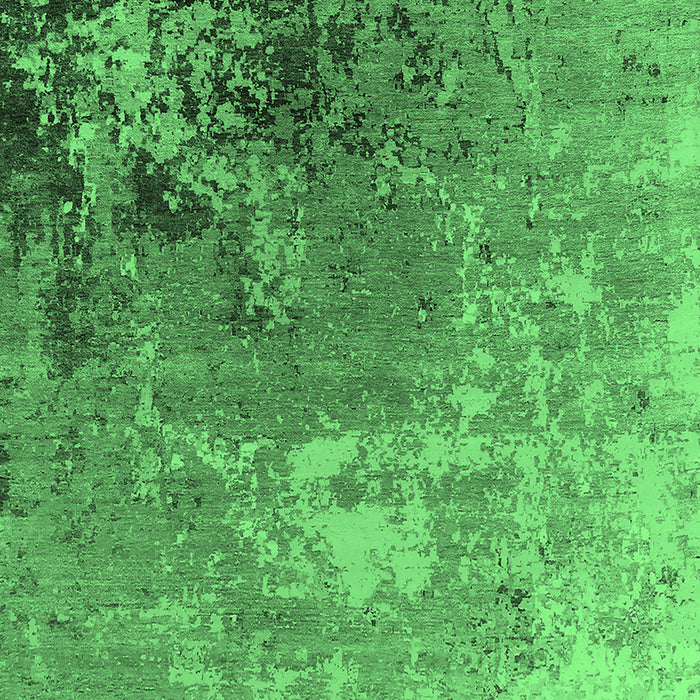 Machine Washable Oriental Emerald Green Industrial Area Rugs, wshurb2534emgrn