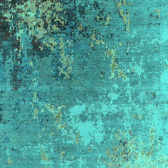 Oriental Turquoise Industrial Rug, urb2534turq