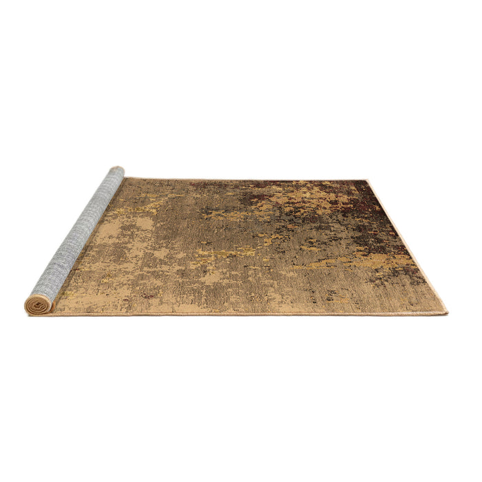 Sideview of Machine Washable Oriental Brown Industrial Rug, wshurb2534brn