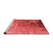 Industrial Red Washable Rugs